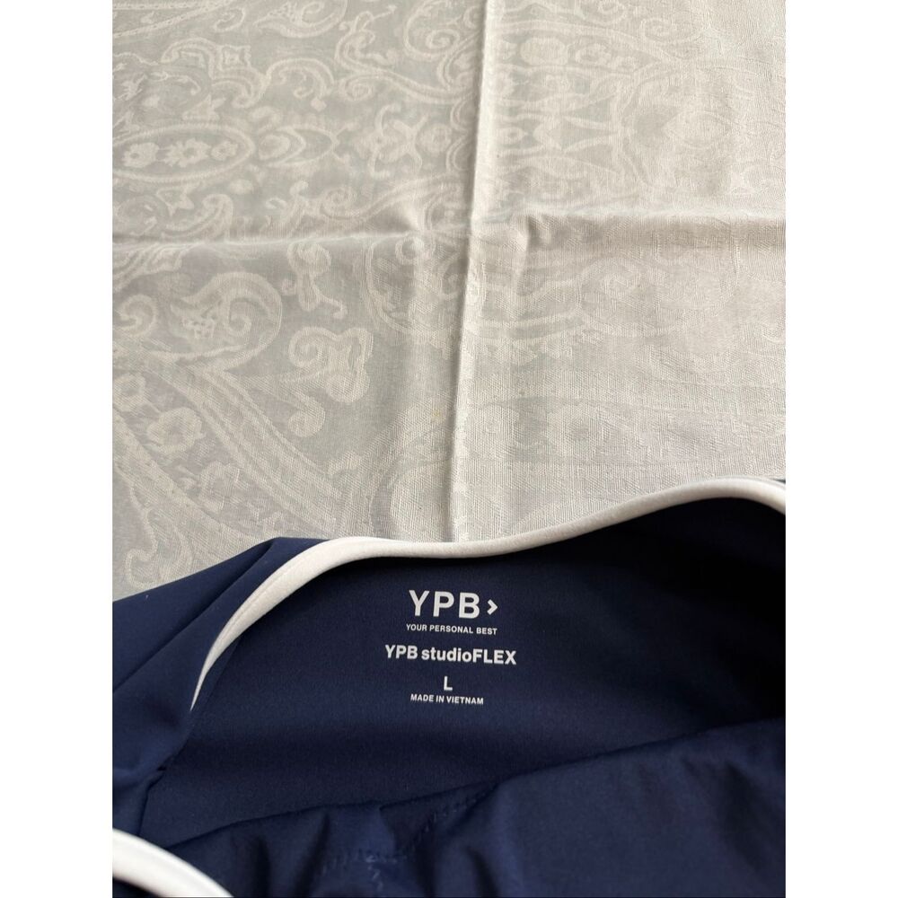 NWT Abercrombie YPB Tie Game Dress Navy Blue Size Large New - Picture 6 of 9
